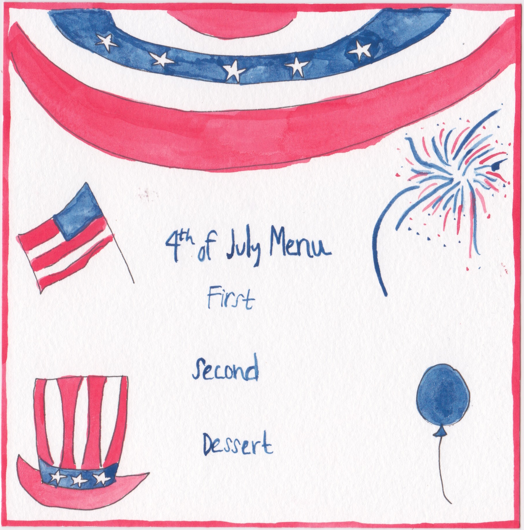 How to Throw a Fire-Cracking Fourth of July Fête  Chefanie With Regard To 4Th Of July Menu Template